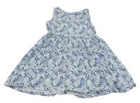 Bielo-modré kvetované šaty F&F