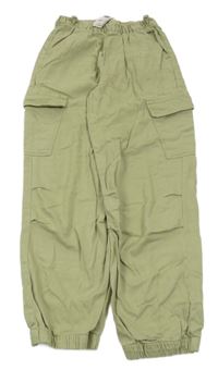 Nové - Světlezelené plátěné cargo cuff rifle Dunnes