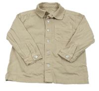 Béžová riflová košilová bunda F&F