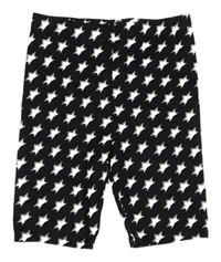 Čierno-bielo-žlté elastické kraťasy s hviezdami PatPat