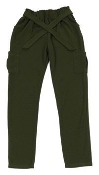 Khaki cargo nohavice s opaskom Primark