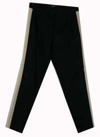 Dámské černo-smetanové kalhoty s pruhy Tuzzi 