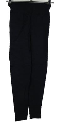 Dámské černé vzorované legíny 