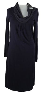 Nové - Dámské tmavomodré šaty s komínovým límcem Ken 