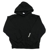 Čierna oversize mikina s nášivkou a kapucňou zn. Zara