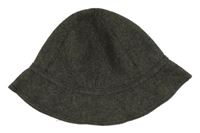 Šedo-béžový plstěný klobouk