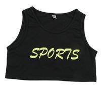 Čierny crop top