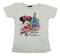 Bílé tričko s Minnie 