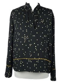 Dámska čierna blúzka s bodkami H&M