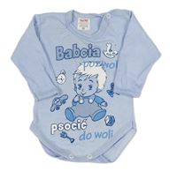 Svetlomodré body s miminkem