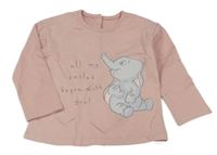 Růžové triko s Dumbem George