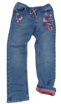 Modré thermo rifle s kytičkami C&A