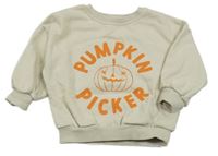 Béžová overisze mikina s tekvicou George