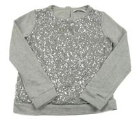 Sivo-flitrová mikina M&S