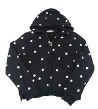 Čierna prepínaci crop mikina s kapucňou H&M