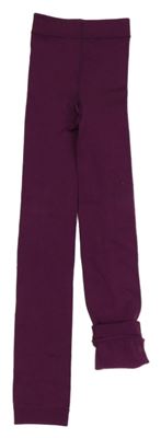 Fialové punčochové thermo legíny 