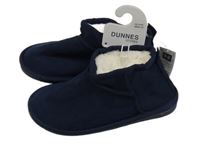 Nové - Tmavomodré semišové zateplené válenky Dunnes vel. 34