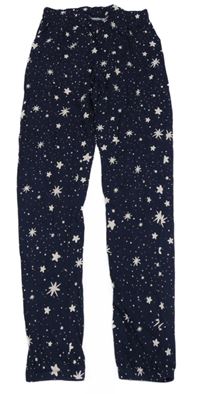 Tmavomodré puntíkaté pyžamové kalhoty s hvězdami Pepperts