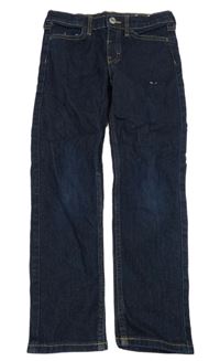 Tmavomodré slim fit rifle H&M