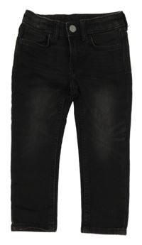 Čierne teplákové skinny rifle H&M