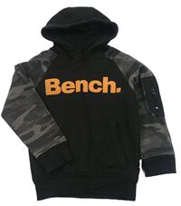 Černo-šedá mikina s logem a kapucí Bench
