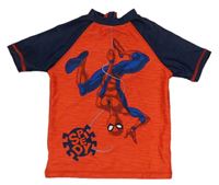 Červeno-tmavomodré UV tričko se Spider-manem M&Co.
