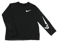 Čierna športová funkčná mikina s logom zn. Nike