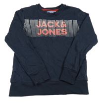 Tmavomodrá mikina s logem Jack & Jones