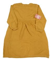 Nové - Medové svetrové šaty Matalan