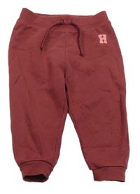 Vínové cuff tepláky Primark 