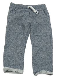 Tmavomodré melírované tepláky