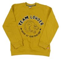 Okrová mikina so lvem Sturdy