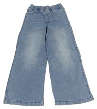 Světlemodré palazzo teplákové rifle Denim 