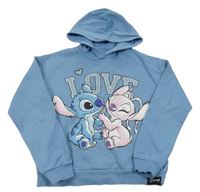 Modrá crop mikina se Stitchem a kapucí C&A