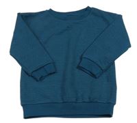 Petrolejová rebrovaná mikina Primark