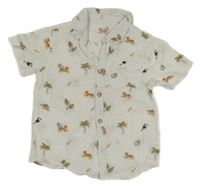 Bílá košile se zvířátky George 