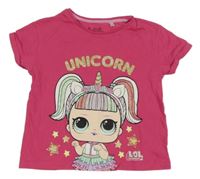 Růžové crop tričko L.O.L. Surprise