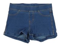 Modré teplákovo/riflové kraťasy H&M