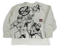 Biela mikina so Spider-manem Marvel