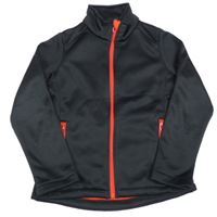 Černo-červená thermo propínací mikina 