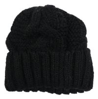 Čierna pletená vzorovaná čapica H&M
