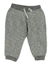 Šedo-bílo-černé melírované tepláky H&M