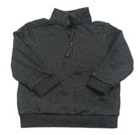 Tmavosivá melírovaná mikina zn. Tu