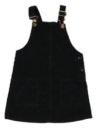 Černé manšestrové šaty E-vie Angel