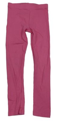 Tmavoružové rebrované legíny F&F