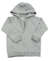 Sivá melírovaná prepínaci mikina s kapucňou Matalan