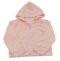 Svetloružová prepínaci mikina s kapucňou