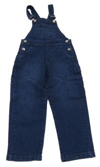 Tmavomodré teplákové riflové laclové kalhoty s kapsou Lily & Dan