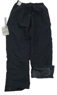 Nové - černé chino šusťákové podšité kalhoty St. Bernard