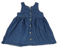 Modré rifľové prepínaci šaty H&M